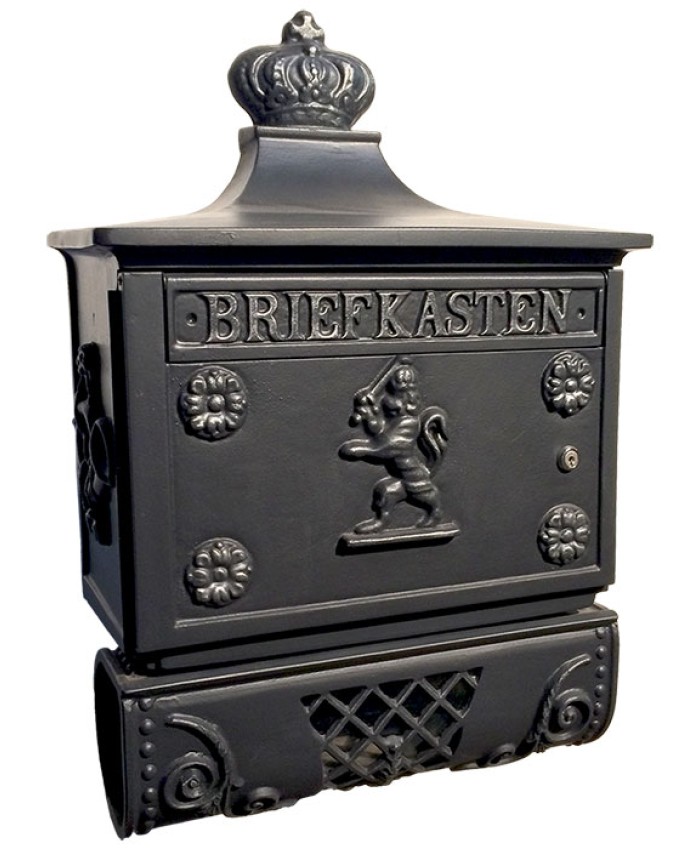 Dahlhaus 1519A Wall Mounted Mailbox with Newspaper Holder