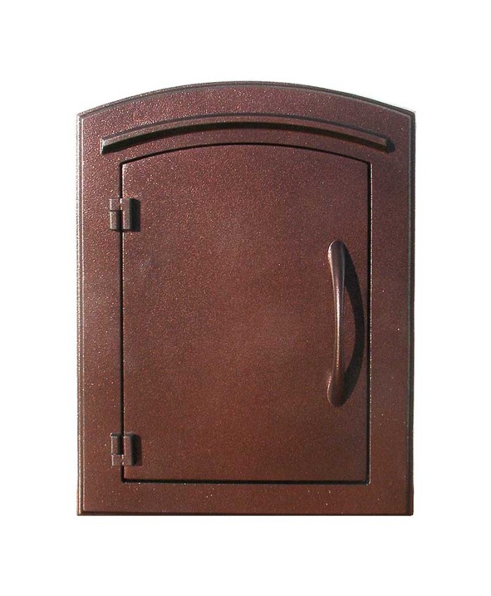 Qualarc Manchester Plain Door Design Column Mailbox