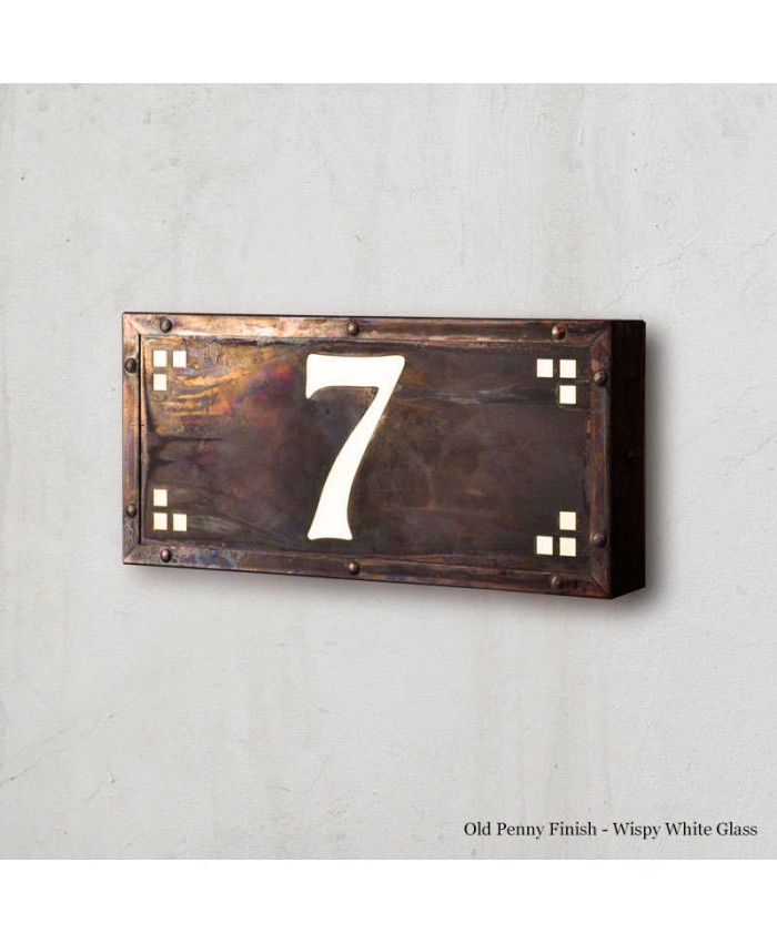 Small Pasadena Ave. Illuminated House Numbers - AFL20