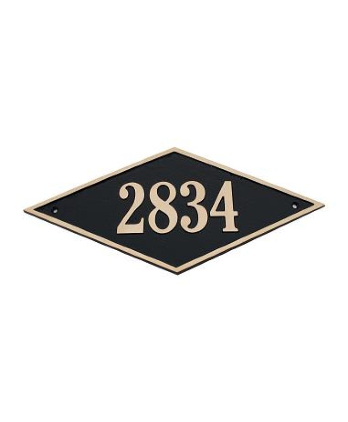 Majestic Elite Series Diamond Address Plaque Solid Brass