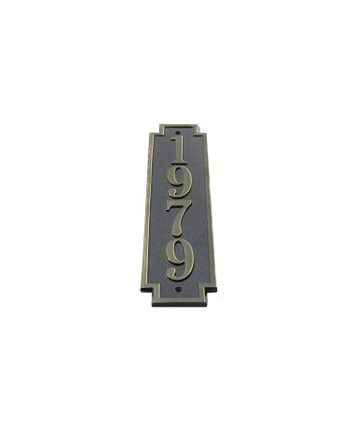 Elite Series Eschman Vertical Address Plaque Solid Brass