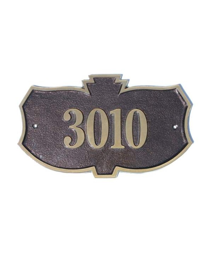 Elite Series Kozak Address Plaque Solid Brass
