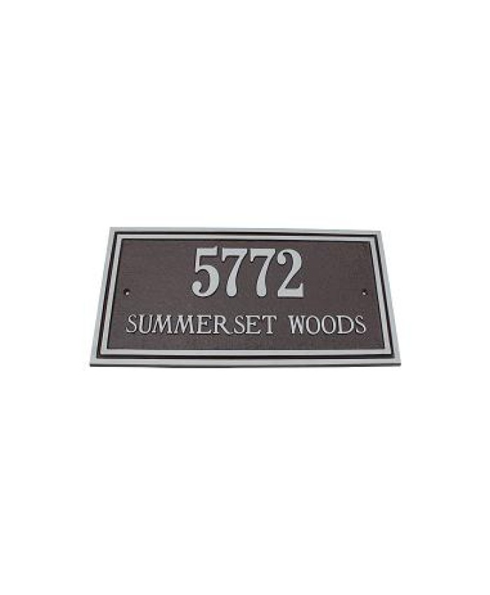 Majestic Elite Series Large Rectangle Address Plaque Aluminum