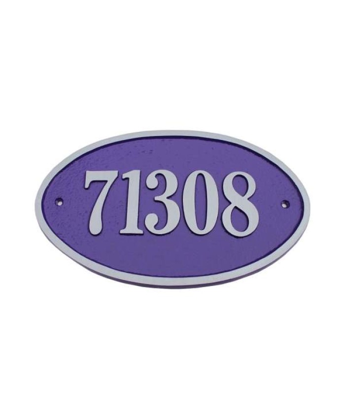 Majestic Elite Series Large Oval Address Plaque Aluminum