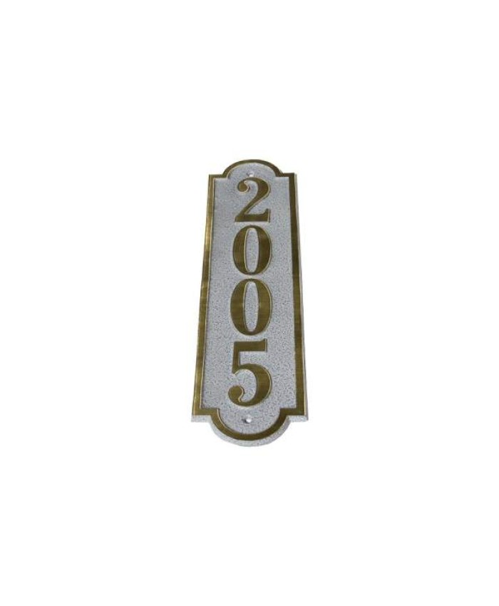 Elite Series Alberta Vertical Address Plaque Solid Brass