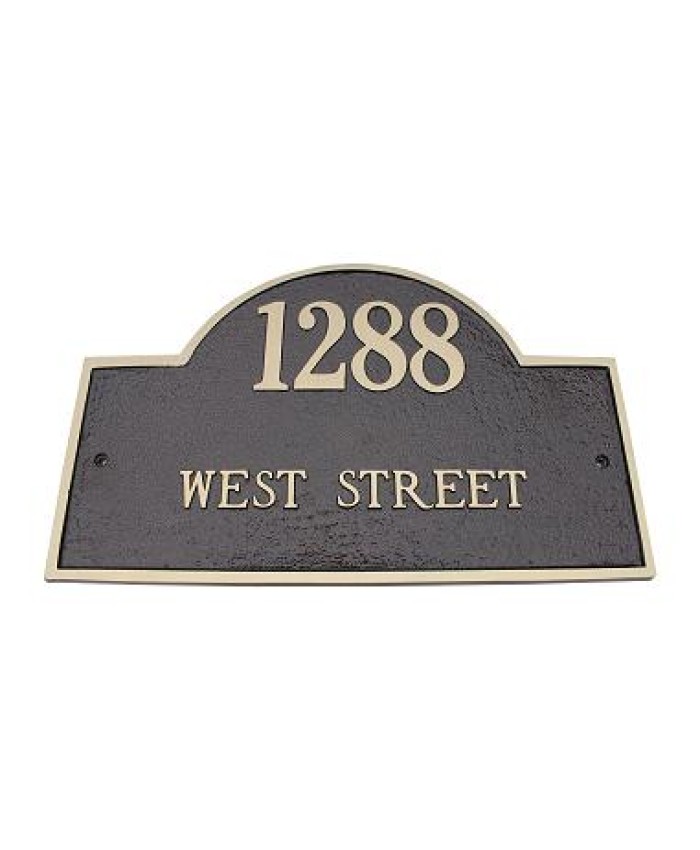Majestic Elite Series Arch Marker Address Plaque Solid Brass