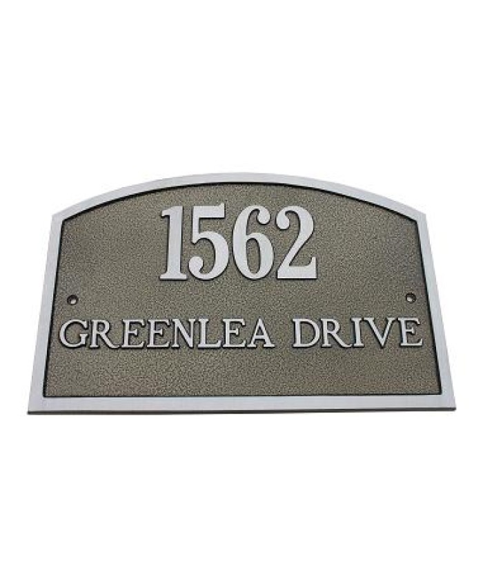 Majestic Elite Series Camden Address Plaque Aluminum