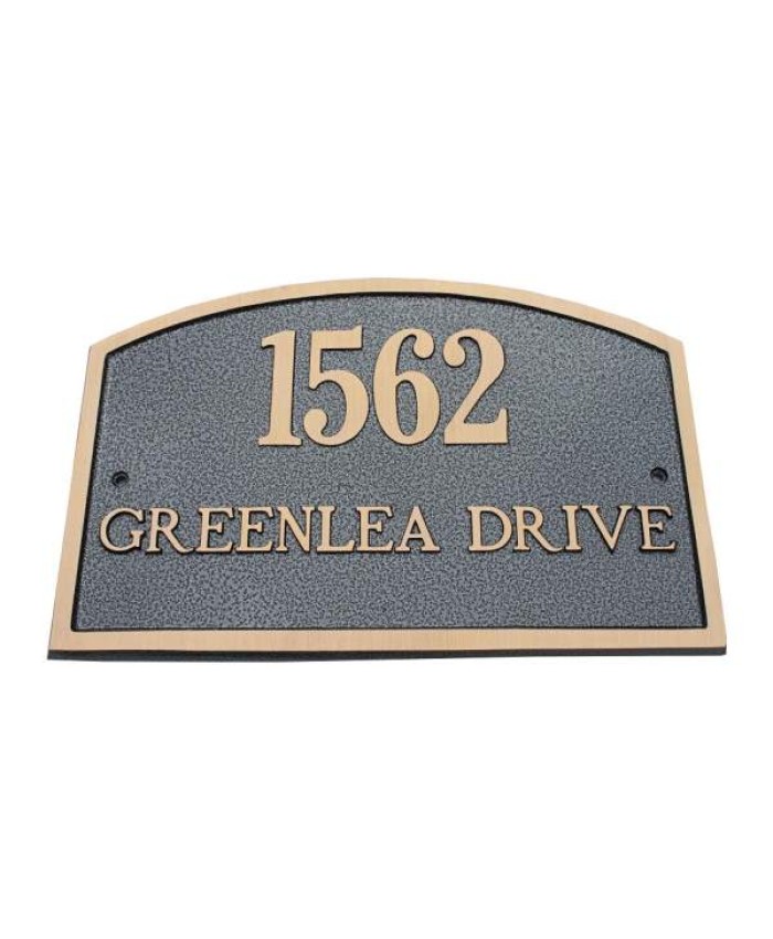 Majestic Elite Series Camden Address Plaque Solid Brass