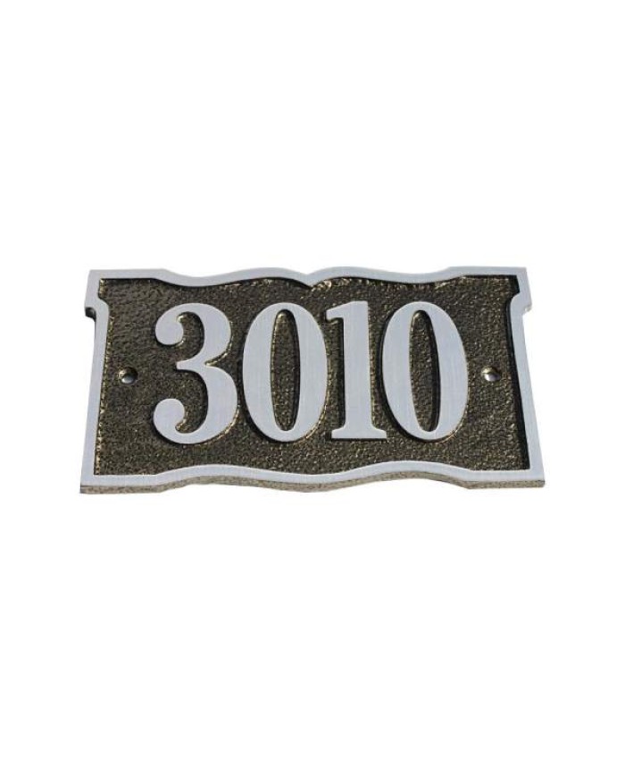 Elite Series Prairie Dupont Address Plaque Solid Brass