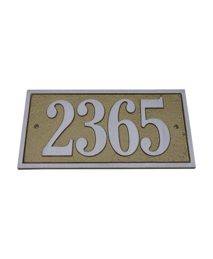 Majestic Elite Series Rectangle Address Plaque Aluminum
