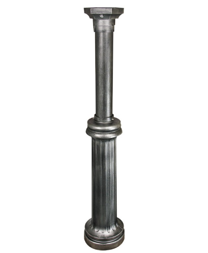 Bradford Wrap Around Base Kit, Direct Burial Mailbox Post Swedish Silver