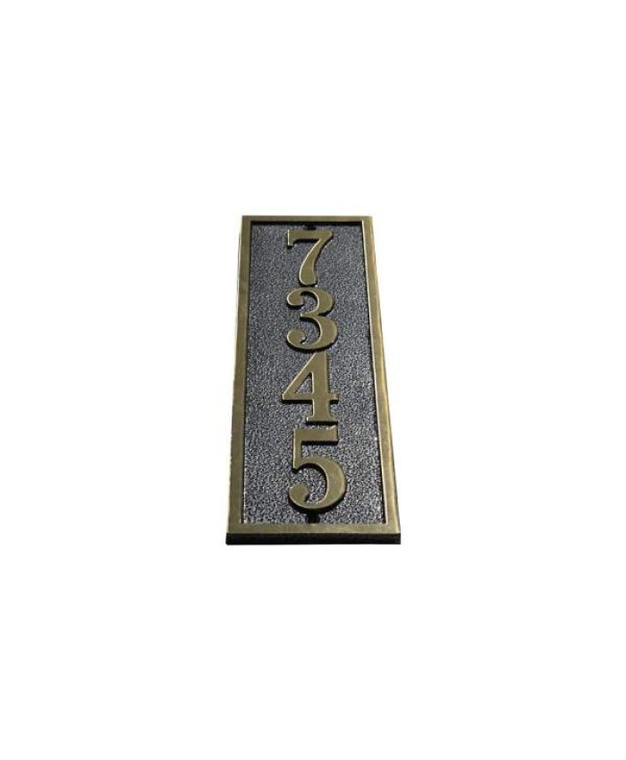 Elite Series St. Claire Vertical Address Plaque Solid Brass