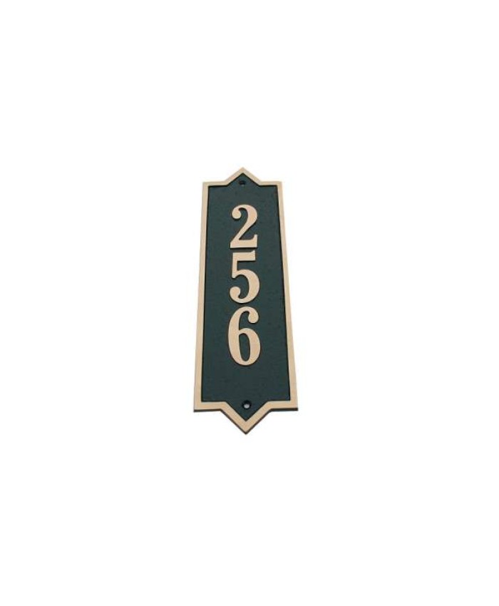 Majestic Elite Series Vertical Address Plaque Solid Brass