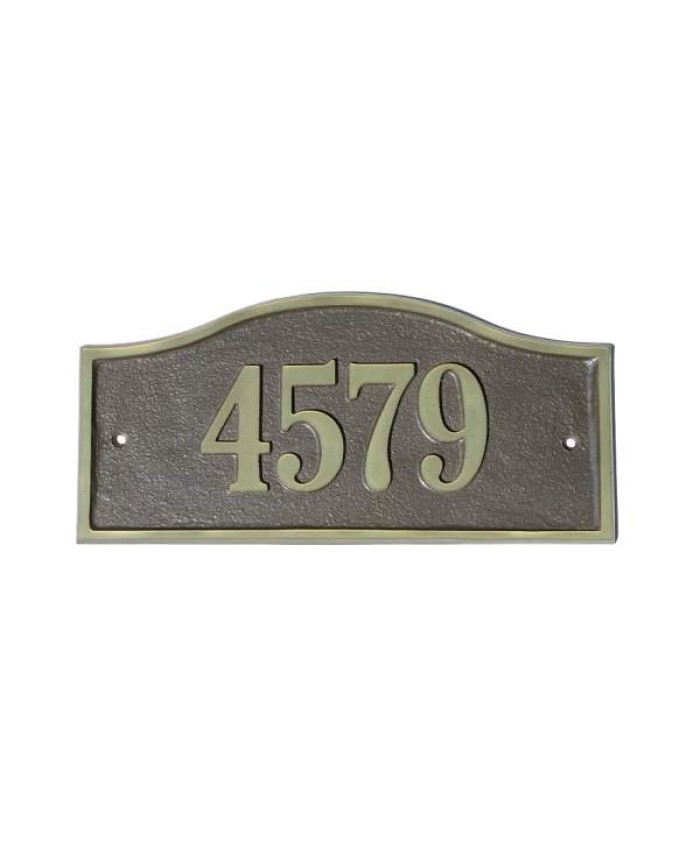 Elite Series Kelso Address Plaque Solid Brass