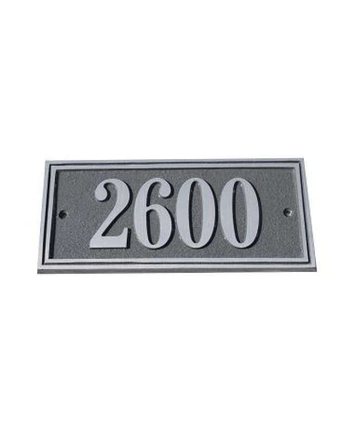 Majestic Elite Series Small Rectangle Address Plaque Aluminum