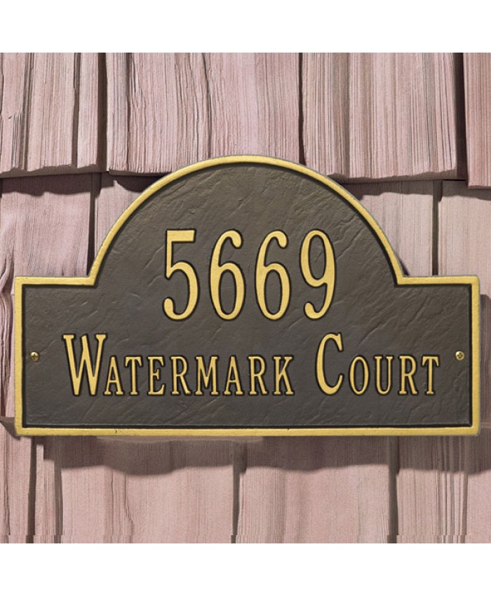 Arch Marker Two Line Standard Wall Plaque