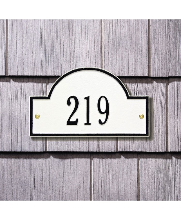 Arch Marker One Line Petite Wall Plaque