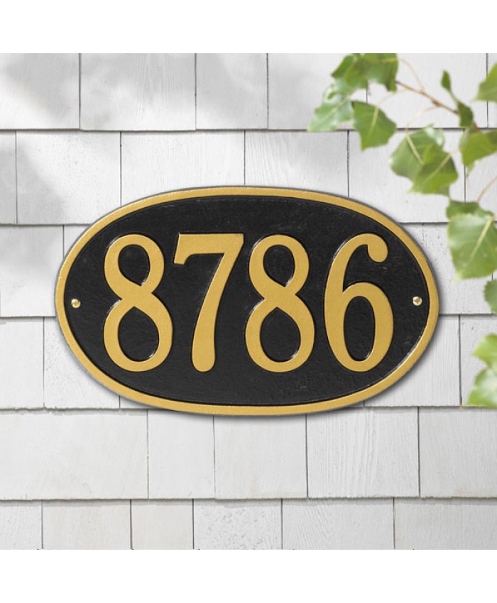 Oval One Line Standard Wall Plaque