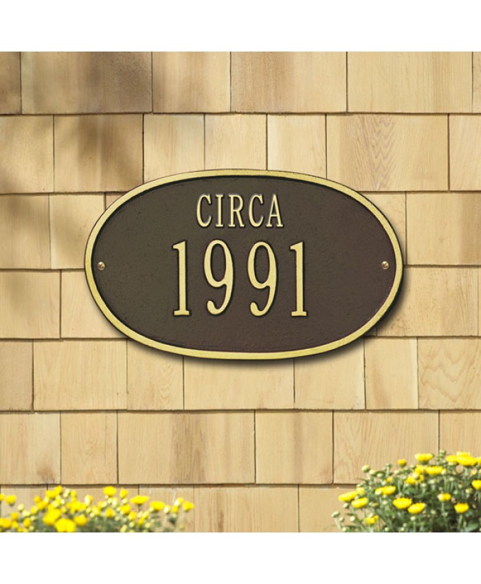 Date Circa One Line Standard Wall Plaque