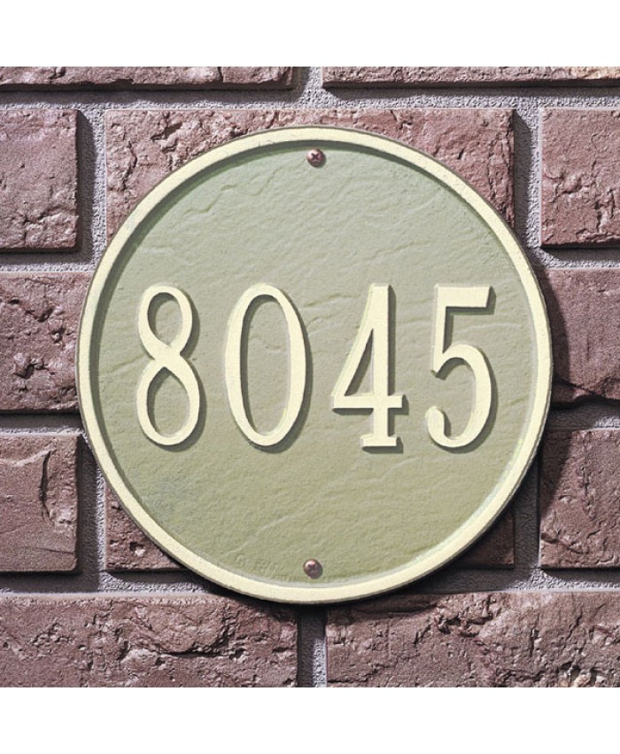 Round 9 Inch One Line Standard Wall Plaque