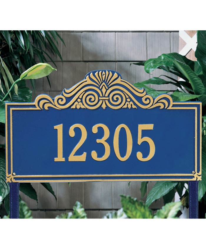 Villa Nova One Line Estate Lawn Plaque