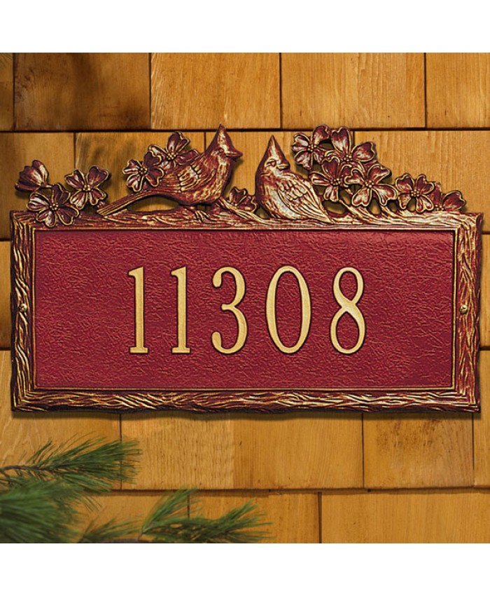 Woodland Cardinal One Line Standard Wall Plaque