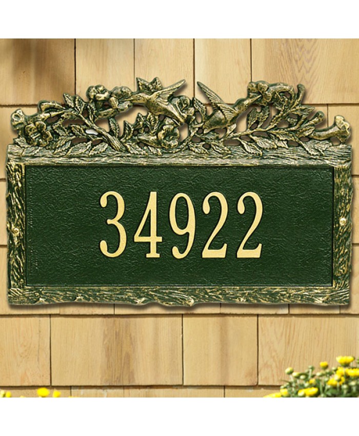 Woodland Hummingbird One Line Standard Wall Plaque