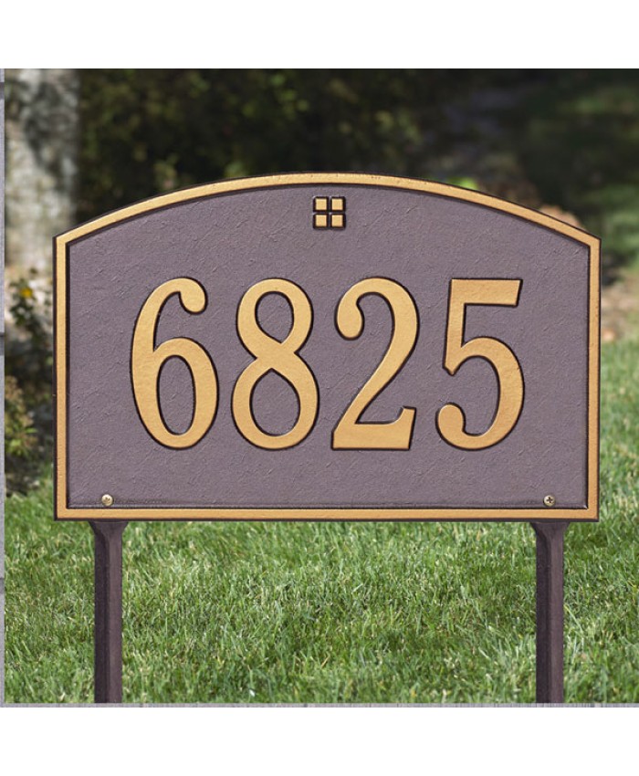 Cape Charles One Line Standard Lawn Plaque