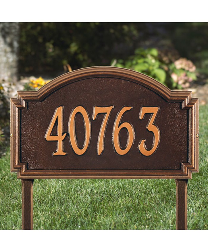 Williamsburg Estate One Line Lawn Address Plaque