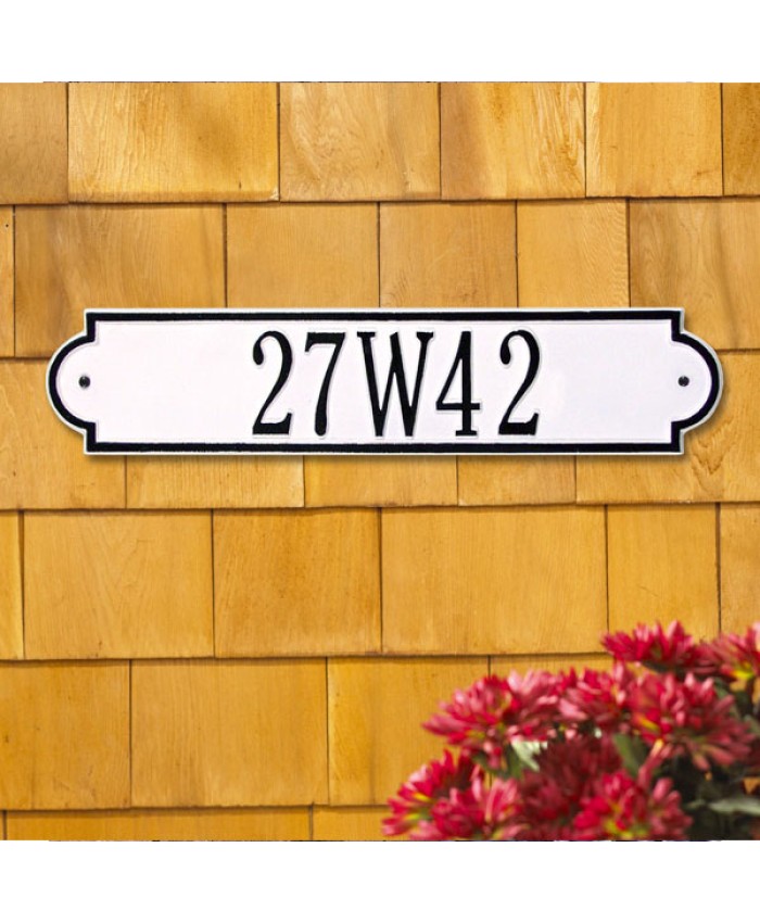 Richmond Horizontal Standard Wall One Line Address Plaque