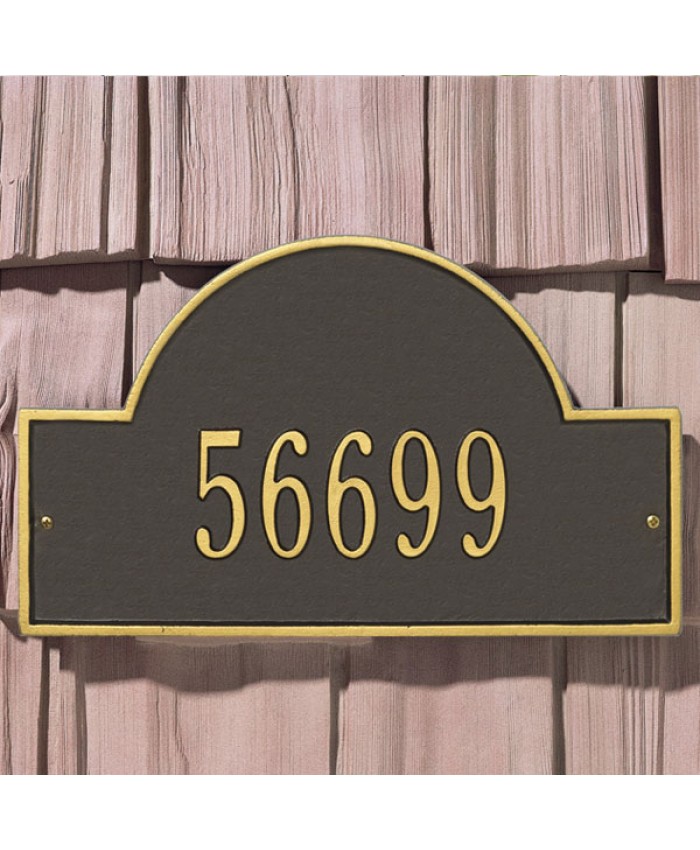 Arch Marker One Line Standard Wall Plaque